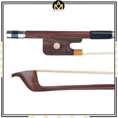 Double Bass Bow 1/8 1/4 1/2 3/4 4/4 Size French Style Double Bass Bow Brazilwood Round Stick Student Bow Beginner Use