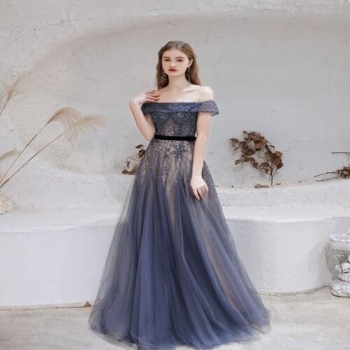 Milomi.cp High end temperament elegant one shoulder evening dress slim and long annual meeting host walk show dress female