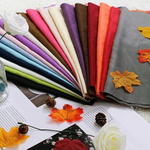 Faux Suede Fabric Waterproof Artificial Synthetic Leather Fabric For Hair Bow DIY Crafts Sewing Sofa Car Handmade Bows Cloth