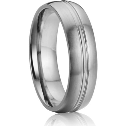 Pure handmade anniversary marriage couple wedding ring for men and women titanium stainless steel jewelry fashion finger ring