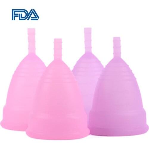Menstrual Cup Medical Grade Silicone Feminine Hygiene Copa Menstrual Lady Women Period Cup Silicone Reusable Menstrual Cup