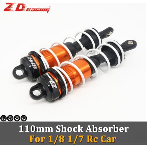 ZD Racing 2pcs 4pcs 110mm Metal Shock Absorber Oil Absorber Damper Suspension for 1/7 1/8 RC Car Buggy Truck Traxxas Wltoys Zd