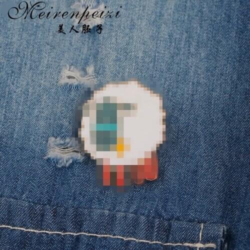 Cute Blue Face Sheep Pin Brooches Jewelry Kawaii Enamel Pin Child Girl Boy Birthday Gifts Animal Badge Kids Lamb Pin for Hat Bag