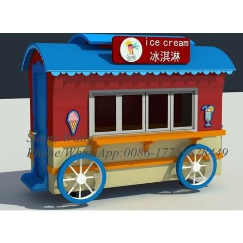 2020 new arrival Mobile caravan crepes car concession hamburger food truck fast vintage bbq square food vending truck