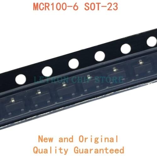 100PCS MCR100-6 SOT-23 MCR16 100-6 SOT23 SMD Transistor new and original IC Chipset