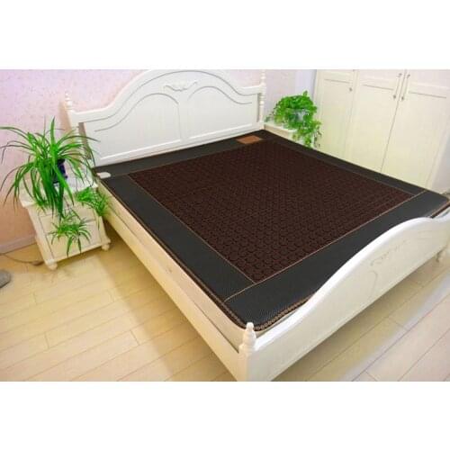 Factory wholesale body care heating germanium stone korea tourmaline mattress photon cushion Free Gift eye cover
