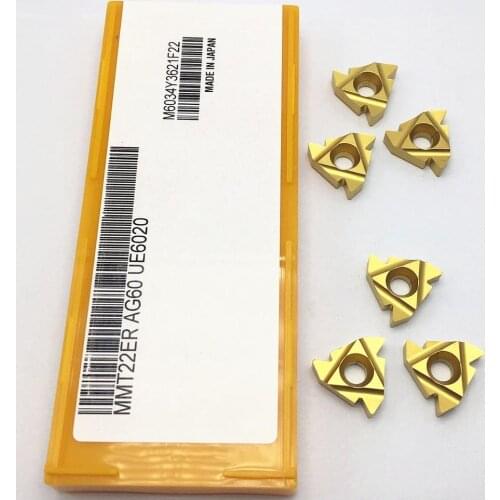 MMT22ER AG60 UE6020 thread turning tool carbide insert CNC lathe accessories 22ERAG60 turning tool external thread insert
