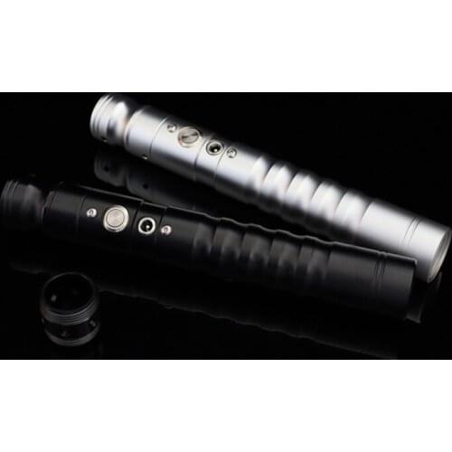 RGB Metal Handle Lightsaber 7 Colors Change Laser Sword Heavy Dueling Sound Two In One Light Saber Cosplay Stage Props Gift