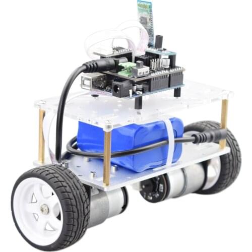 Cheapest Arduino Self-balancing Robot Car Chassis kit 2 Wheel Mini RC Car with DC 12V Motor DIY STEM Toy Parts Program Kit