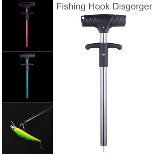 Fishing Hooks Remover 23.2cm/9.1in Aluminum Alloy and ABS Quickly Hook Disgorger 3 Colors Optional