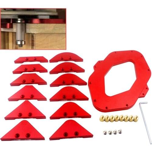 Woodworking R rounded beveled template Aluminum alloy Radius Chamfer Profile Kit For Trimming machine Router Table Corner Jig