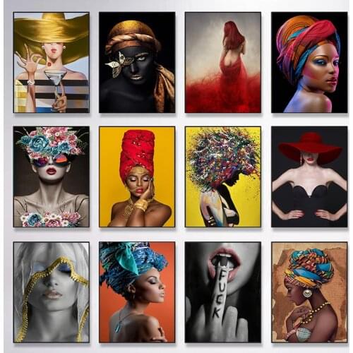 Nordic Woman Art Abstract Nude Canvas Paintings Posters and Prints Cuadro Wall Art Pictures for Living Room Decor