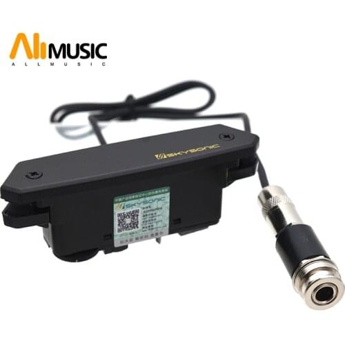SkySonic Preamp System T-901 Piezo Pickup, Pickup Volume 81-98mm Guitar Pick Holder with Sound Hole