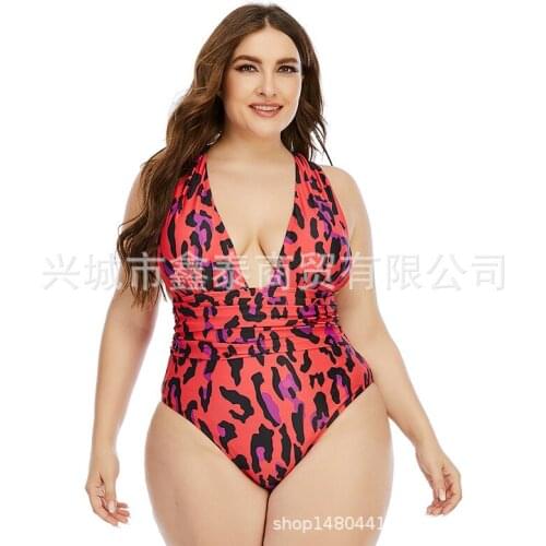 Large Size One-Piece Swimsuit Cross-Border Fat Woman One Piece Swimsuit Extra Large plus Size Swimsuit bathing suit women
