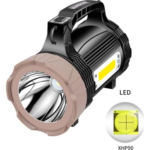 Super Powerful LED Flashlight XHP90 Tactical Torch USB Rechargeable IPX6 Waterproof Lamp Ultra Bright Lantern Camping Dropship