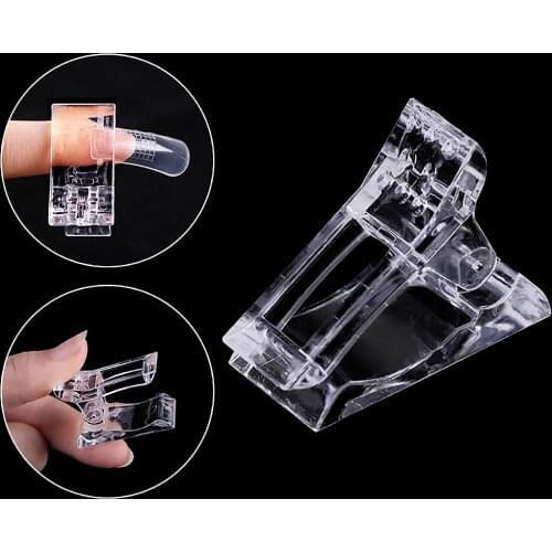 Supwee Nail Forms 1/2/5pcs Nail Gel Builder UV Poly Nail Gel Extendsion Clip Nail Tips Manicure Nail Art