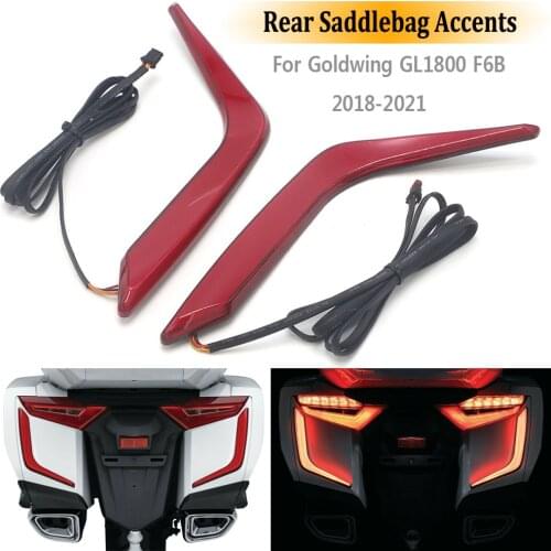 LED Rear Saddlebag Accents Lights Motorcycle For Honda Goldwing GL 1800 F6B Gold Wing GL1800 2018-UP Decorative Turn Signal 2021
