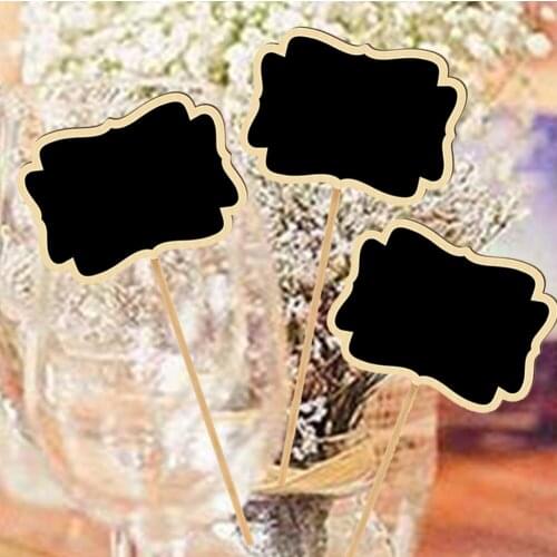 T Type Flowers Easy Write Fruit Agriculture with Blackboard Vegetable Labels Plant Tags Garden Markers Wooden Home 10pcs/set