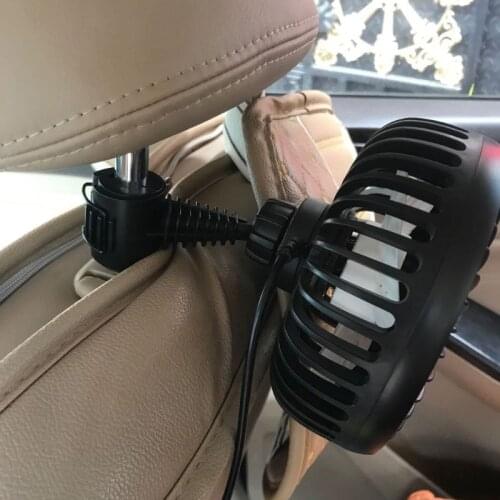 Universal 5 inch Car Back Seat Headrest Three Speed 5V USB Fan With Switch Air Cooling Fan for Home Travel Car Headrest