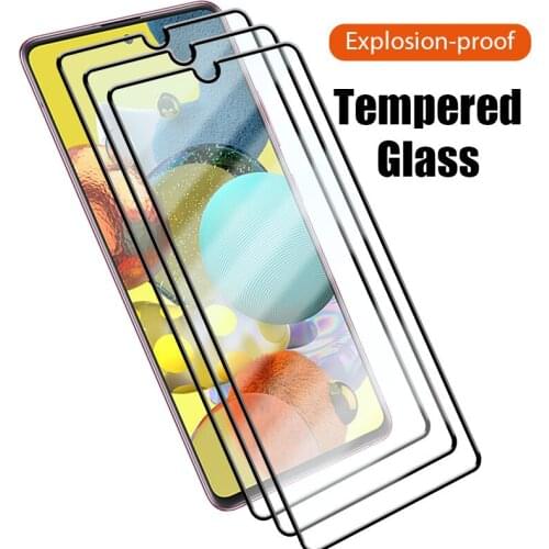 Full Tempered Glass For Samsung Galaxy A10 A30 A50 A70 A01 A51 A71 Screen Protector A20E A20S A40S M10S M30S M42 Glass Film Case