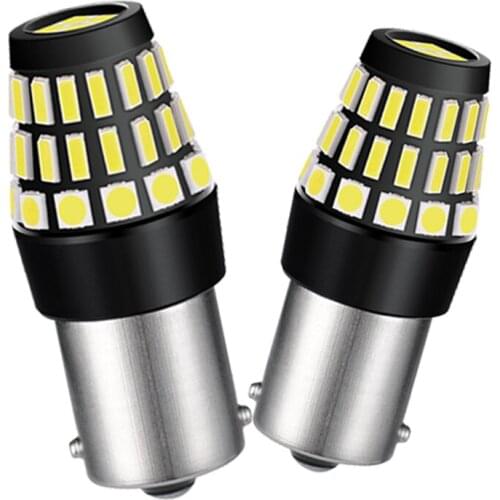 2x P21W 1156 BA15S LED Bulb On Car Signal Lamp Reverse Light For Citroen C4 C3 C5 Berlingo C4 Picasso Honda Civic Fit Crv Accord