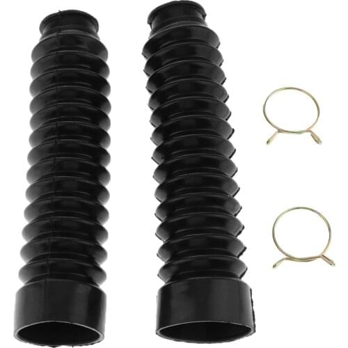 Pair Rubber Motorbike Front Fork Shock Absorber Dust Proof Cover Fit Honda CG125