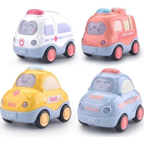 2020 Pop Sales Children Miusic Toy Car Truck Inertia Friction Power Vehicles Fire Truck Car Model Christmas Gift For Kids Boys