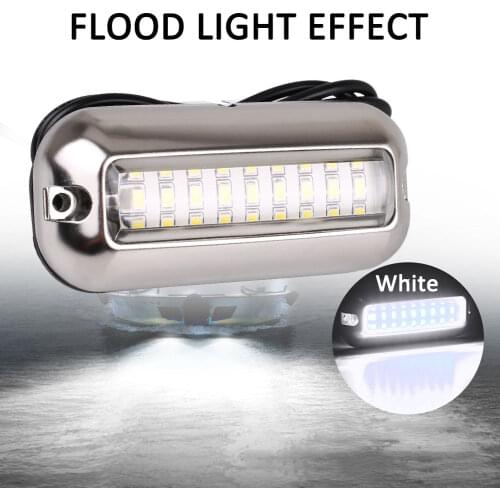 316 Stainless Steel 50W Marine/Boat 27 LED Underwater Pontoon Marine Accessories Boat Transom Lights boat accessories лодка пвх