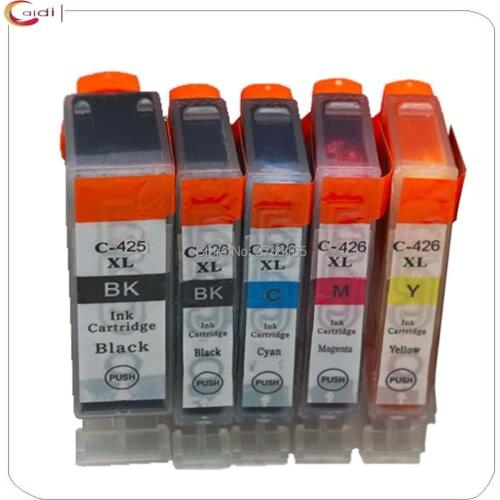 5PCS Compatible For Canon PGI-425 CLI-426 ink cartridges pixma ip4840 ix6540 mg5140 mg5240 mg6140 mg8140 mx884 printer