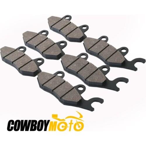 6pcs/set Motorcycle Motorbike Disc Front & Rear Brake Pads For Yamaha XTZ 750 SUPER TENERE (Right) 1989