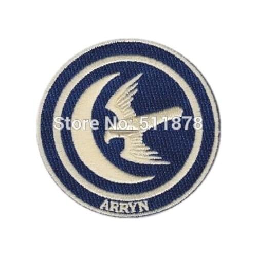 3" House Arryn Movie TV Series Cosplay Embroidered Emblem iron on patch Baseball Cap Badge
