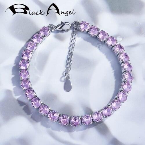 Серебряные браслеты BLACK ANGEL China At AliExpress