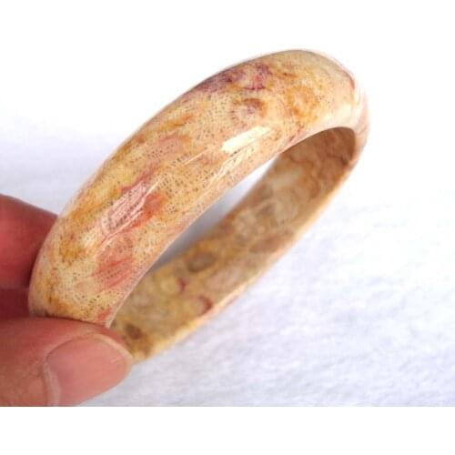 Free Shipping Natural Coral Stone 17*8mm Round Bracelet Women Man Jewelry Accessories Weddings Parties Gift