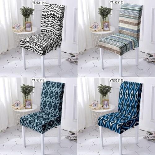 Geometric stripe printing chair covers spandex chair cover pink chair recliner cover chair covers dining room restaurant chair