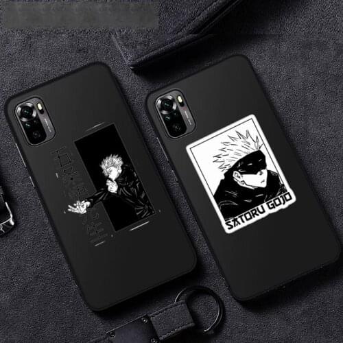 Jujutsu Kaisen Anime Cartoon Phone Case For Xiaomi Mi Redmi Note 8T 9T 9S 9A 10 7 8 9 Lite pro