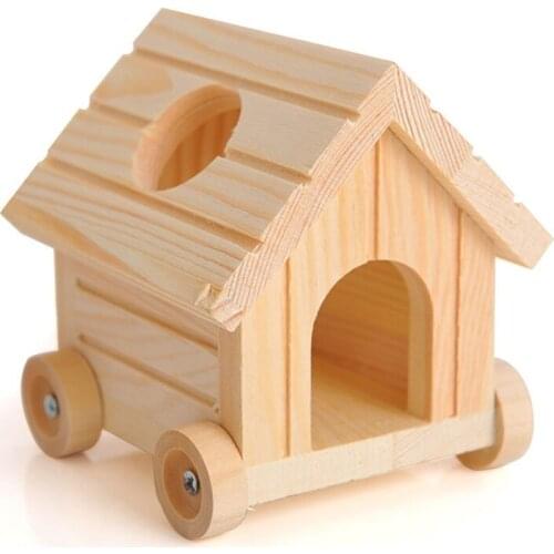 Wooden Removable Hmaster House Sleeping Bed House Nest Cage Playing Toys Training House Small Animals Pet Supplies Accessories