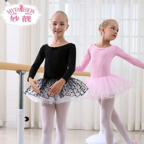 Kids Ballet Dress Children Dance Clothing Kids Ballet Dresses for Girls Gymnastics Dance Tutu Leotard Girl Dancewear Kids B-4660