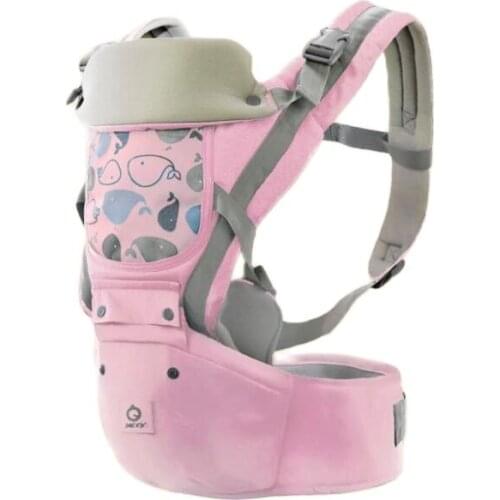 2019 AIEBAO Ergonomic Baby Carrier Infant Kid Baby Hipseat Sling Front Facing Kangaroo Baby Wrap Carrier Travel 0-36 Months