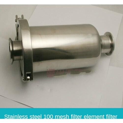 Pipe Filter 304 Stainless Steel Sanitary Pipe Filter Inside and Outside Mirror Polished 100 Mesh Mesh Filter Element Tri Clamp