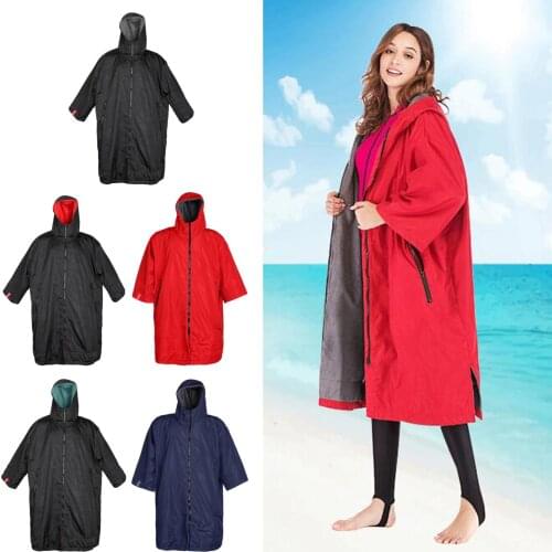 Surf Changing Robe Coat Quick Drying Jacket Weatherproof Cloak Outwear