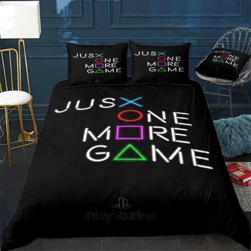 Just One More Game Duvet Cover Twin/Queen/King Size Luxury Comforter Bedding Set With Pillowcase Home Bed Decora Dropshipping