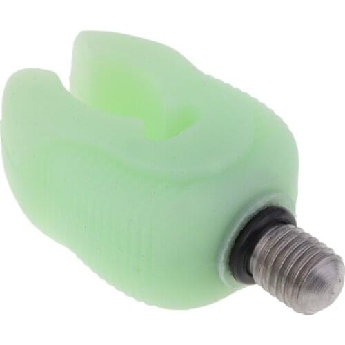 MagiDeal Silicone Butt Grips Rod Rest Luminous Glow in the Dark Carp Night Fishing Rod Grips Connect with Rod /Bank Sticks