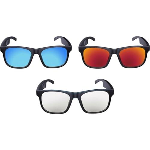 Bone Conduction Bluetooth Glasses Semi-Open Polarized Sunglasses for Men and Women Driving Smart Glasses