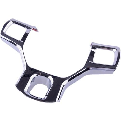 ABS Car Chrome Style Steering Wheel Button Frame Cover Trim Fit for Dodge Ram 1500 2010 2011 2012 2013 2014 2015 2016 2017