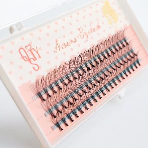 QSTY Fashion 60pcs Professional Makeup Individual Cluster Eye Lashes Grafting Fake False Eyelashes Free Shipping