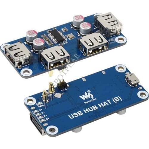 Raspberry Pi Series USB HUB HAT-B 4x USB 2.0 Ports
