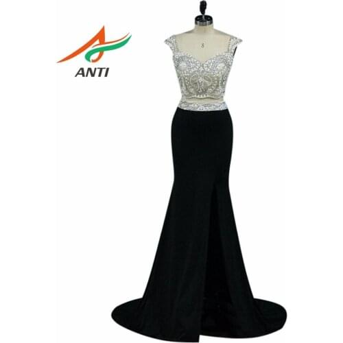 ANTI Luxury Beads Formal Evening Dress abiye Elegant Gown Party Vestido De Festa Longo Mermaid Bridal Dresses Custom Made