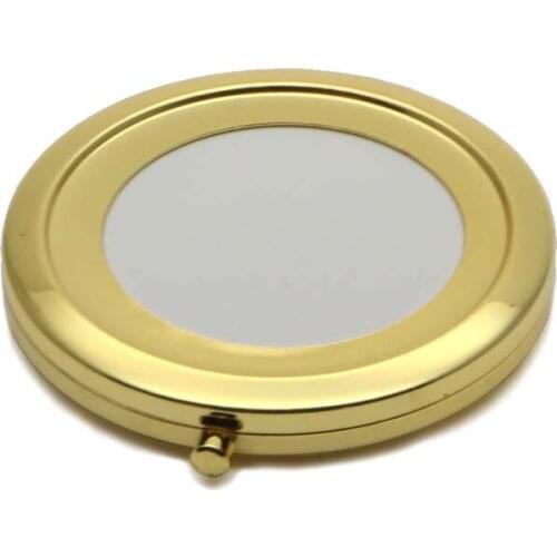Cute Compact Mirror Cosmetic Make Up Mirror Pocket Compacts Blank For DIY Deco #18410-2