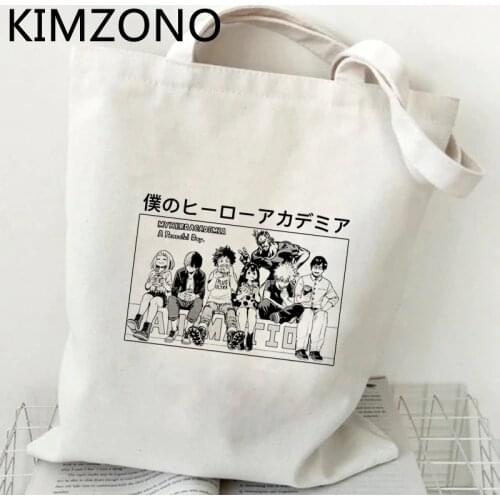 My Hero Academia Todoroki Dabi Bakugou Boku No Hero Academia shopping bag shopper shopper canvas bag cloth shoping reusable grab