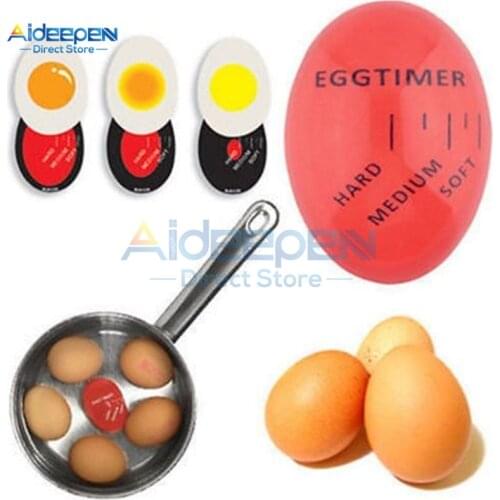 1Pcs Egg Timer Boiled Eggs Timer Environmental Food Grade Plastic Kitchen Cooking Tools Perfect Control Boiled Egg Temperature